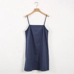 Sunset Gold Dress Cotton Linen Womens Dress