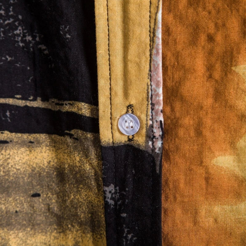 Luminous Jade Stripes Casual Cotton Men Shirt