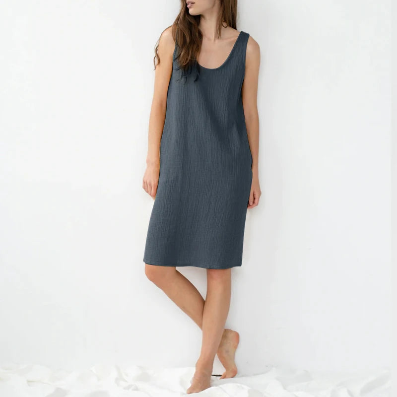 Sunset Blossom 100% Cotton Womens Dress