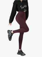 Vanilla Mocha Thick High Waist Thermal Cotton Womens Leggings