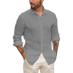 Azure Ferns Casual Cotton Mens Shirt