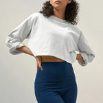 Gentle Forest Solid Casual Top Cotton Womens Top