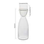 Azure Forest Clear Glass Water Bottle Set