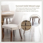 Evergreen Mist Calm Linen Unisex Dining Chairs