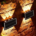 Energy Savers Outdoor LED Wall Solar Powered Garden Light