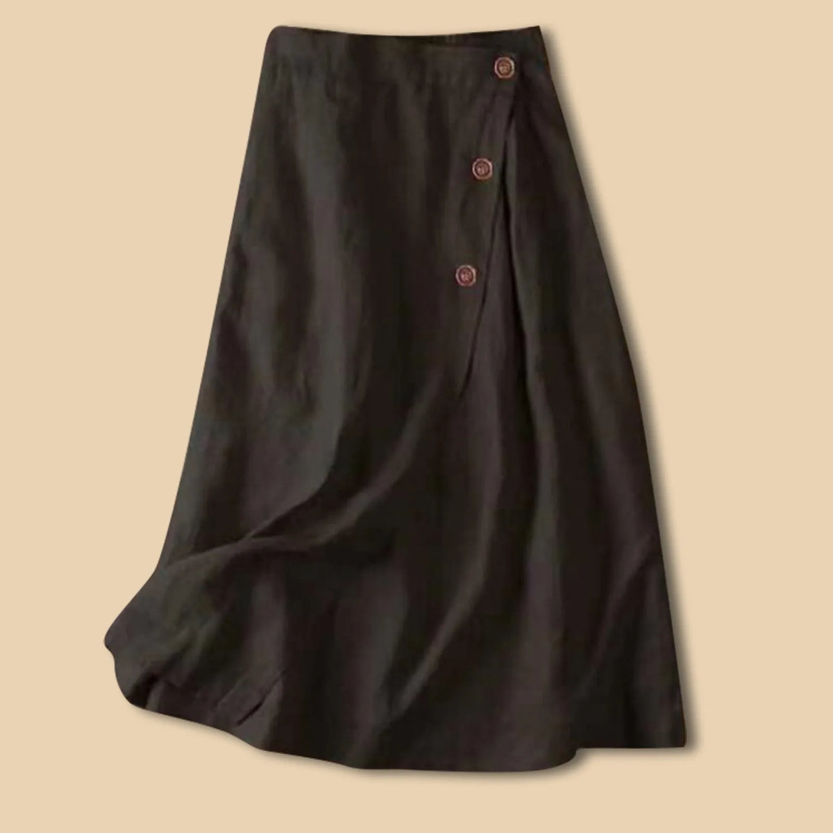 Sunlit Earth Cotton Linen Womens Skirt