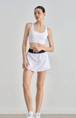 White Cascade Cotton Womens Tennis Skirt