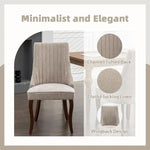 Evergreen Mist Calm Linen Unisex Dining Chairs