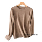 Truffle Beige 100% Wool Womens Sweater