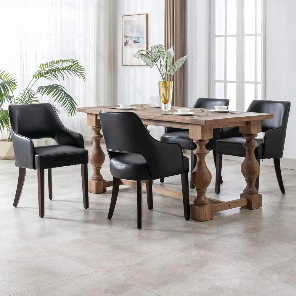 Dusty Olive 4Pcs Linen Dining Chairs
