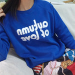 Sunset CoralCotton Womens Sweatshirt