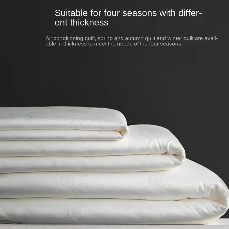 Mist Silver 100% Silk Comforter