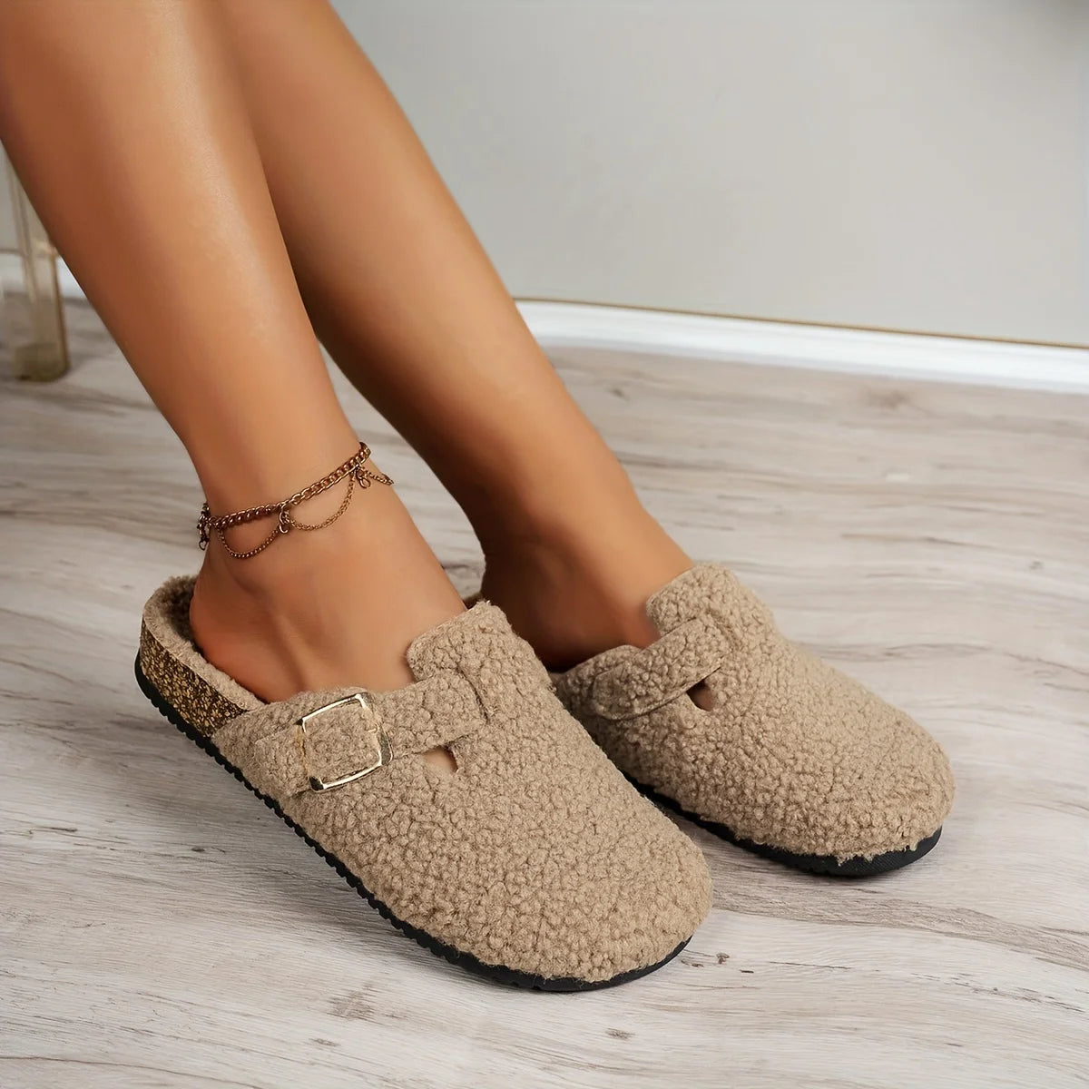 Warm Sand Cotton Mens Womens Slippers