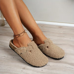 Warm Sand Cotton Mens Womens Slippers
