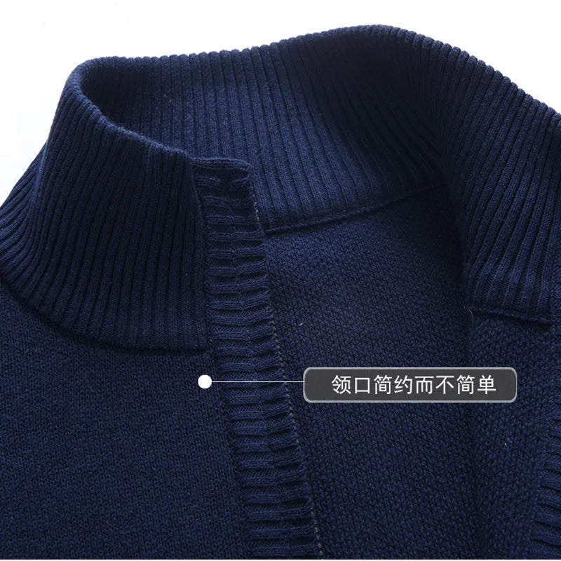 Moss Granite 100% Cotton Mens Cardigan