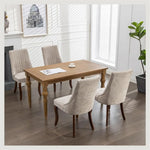 Evergreen Mist Calm Linen Unisex Dining Chairs
