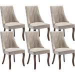 Evergreen Mist Calm Linen Unisex Dining Chairs