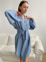 Gentle Cloud Moonlit Cotton Womens Robe