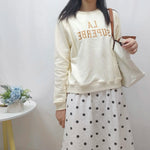 Sunset CoralCotton Womens Sweatshirt