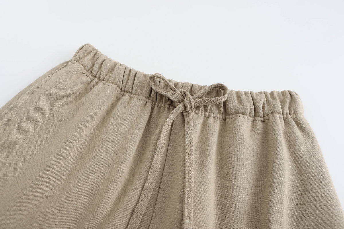 Summer Solstice Solid Cotton Mens Activewear Shorts