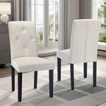 Serene Lagoon Linen Dining Chairs Set