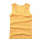 Stormy Mountain Solid Cotton Kids Tank Top