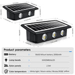 Energy Savers Outdoor LED Wall Solar Powered Garden Light