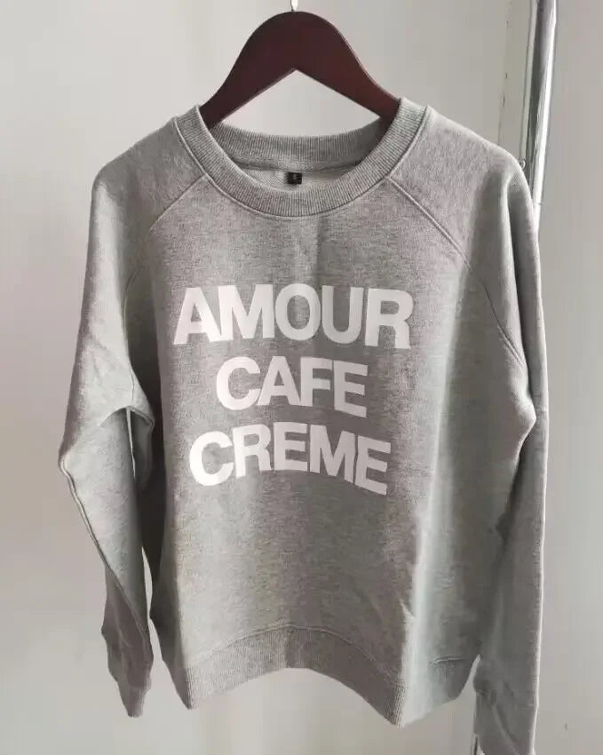 Earthy Maple Loose Womens Sweatshirts Cotton