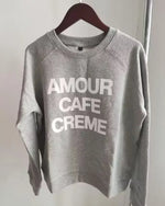 Earthy Maple Loose Womens Sweatshirts Cotton