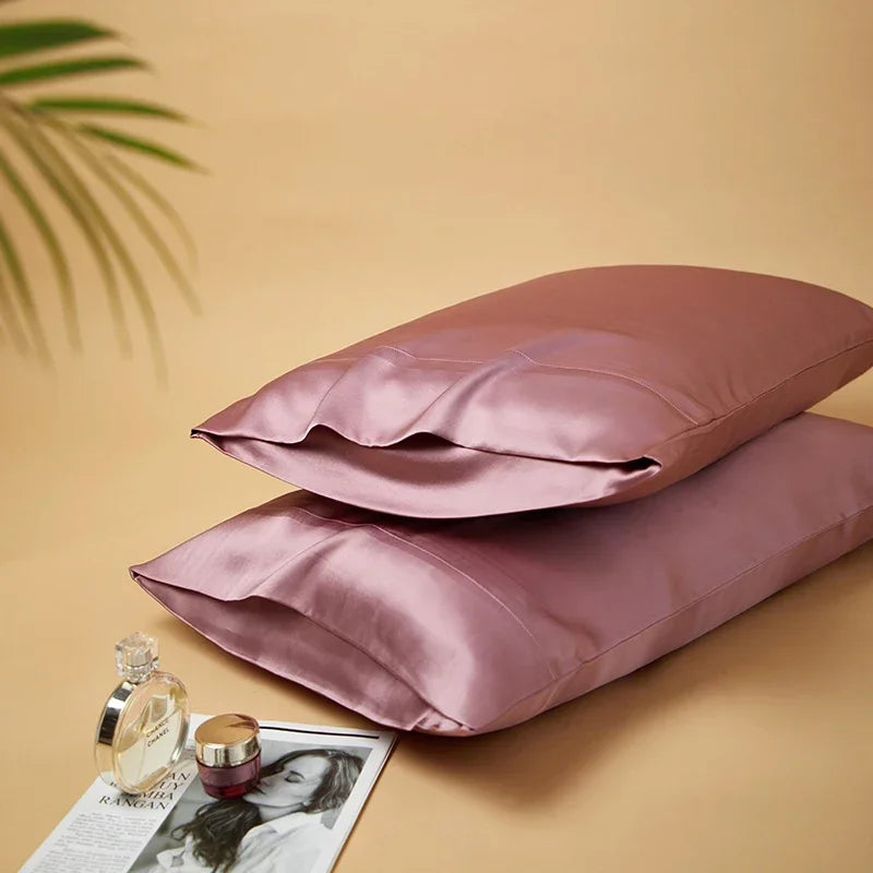 Earth Lux 2Pcs 100% Mulberry Silk Pillowcases
