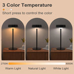 Energy Savers Waterproof Rechargable Dimmable Cordless Outdoor Indoor Solar Table Lamp