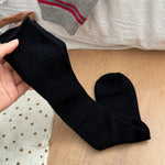 Mulberry Fog 2Pcs College Silk Wool Womens Socks