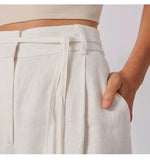 Azure Forest Dots activewear Linen Womens Pants