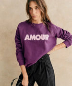 Plum Dusk 100% Cotton Womens Sweatshirt