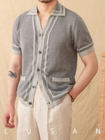 Golden Meadow Cotton Mens Cardigan