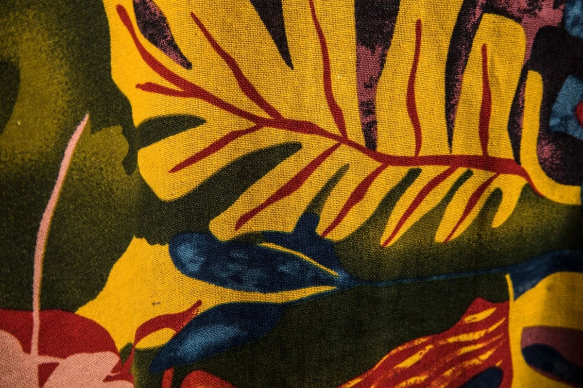 Sunset Coral Cotton Mens Beach Shirt