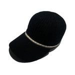 Embellished Wool Baseball Caps Women Men Knitted Hat