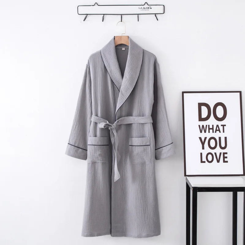 Mist Lavender 100% Cotton Womens Robe