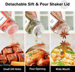 Crimson Plum Spice Jars with Bamboo Lids