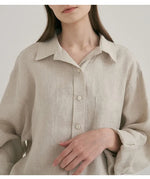 Moss Fern Linen Womens Tracksuit