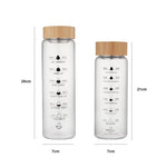 Serene Streams Glass Water Bottle With Bamboo Lid | Hypoallergenic - Allergy Friendly - Naturally Free