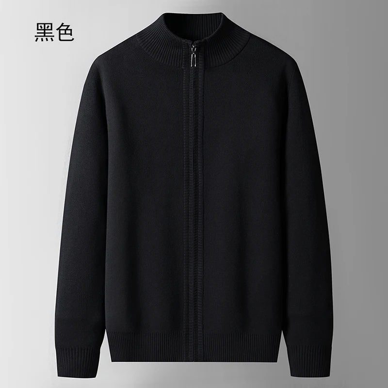 Moss Granite 100% Cotton Mens Cardigan