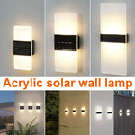 Energy Savers Waterproof Outdoor Wall LED Solar Powered Garden Light