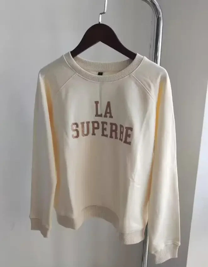 Earthy Maple Loose Womens Sweatshirts Cotton