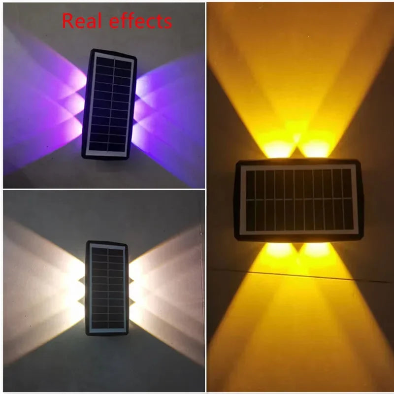 Energy Savers Outdoor LED Wall Solar Powered Garden Light