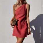 Sunflower Mist Cotton Linen Womens Dress