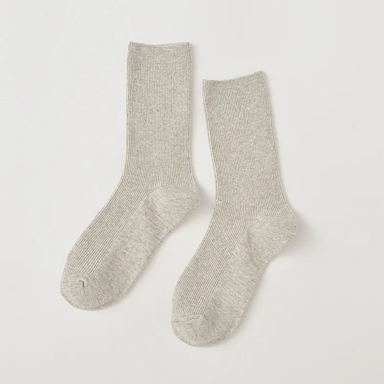 Sunbutter Delight Fine Ribbed Cotton Womens Socks | Hypoallergenic - Allergy Friendly - Naturally Free