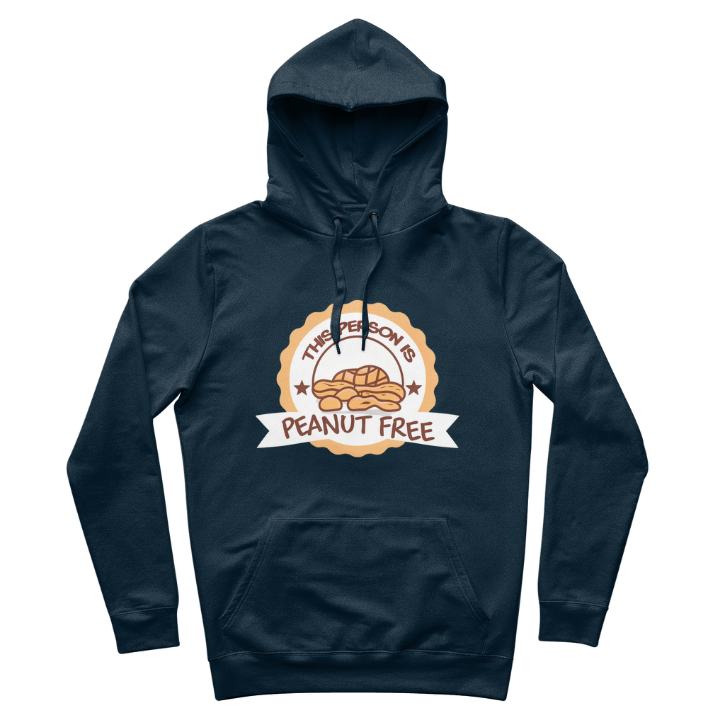 This Person Is Peanut Free Organic Cotton Graphic Hoodie | Hypoallergenic - Allergy Friendly - Naturally Free