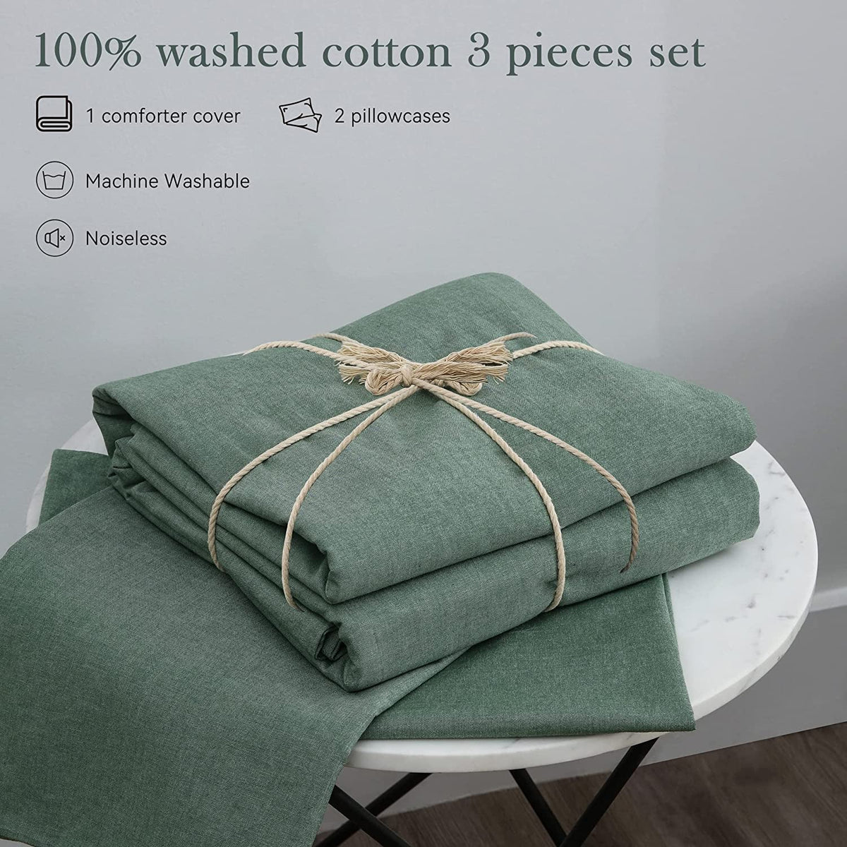 Tranquil Horizon Organic Cotton Bed Set | Hypoallergenic - Allergy Friendly - Naturally Free