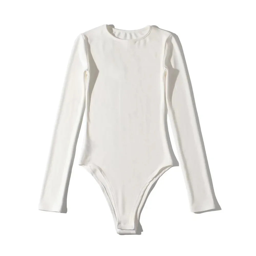 White Peaches Long Sleeve Cotton Bodysuit | Hypoallergenic - Allergy Friendly - Naturally Free